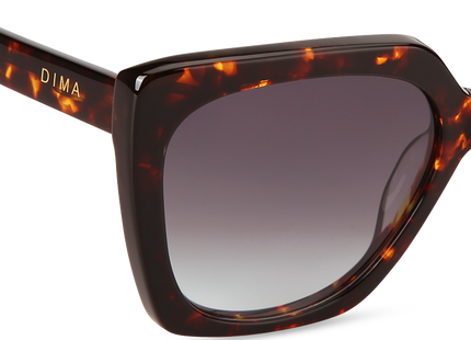 Eydology Gina Dark Tortoise Frame Grey Gradient Lens Sunglasses 4