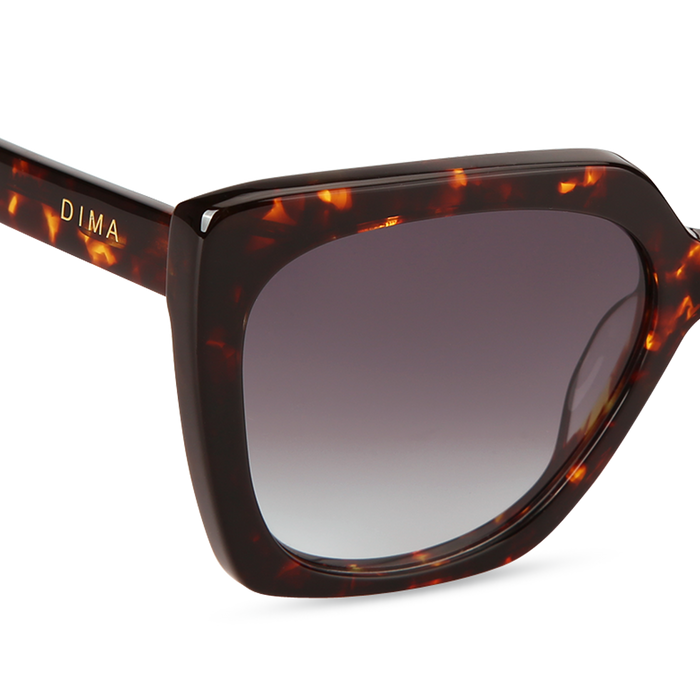 Eydology Gina Dark Tortoise Frame Grey Gradient Lens Sunglasses 4