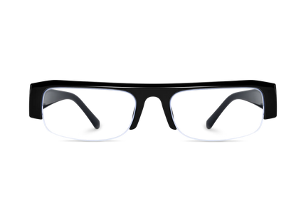 Eydology Giselle Black Rectangle Glasses 2