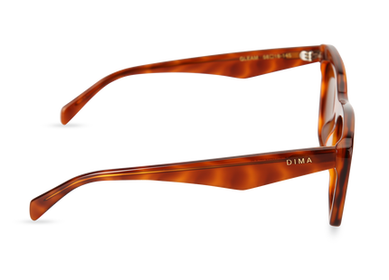 Eydology Gleam Amber Tortoise Frame Brown Lens Sunglasses 3