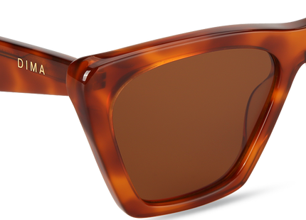 Eydology Gleam Amber Tortoise Frame Brown Lens Sunglasses 4