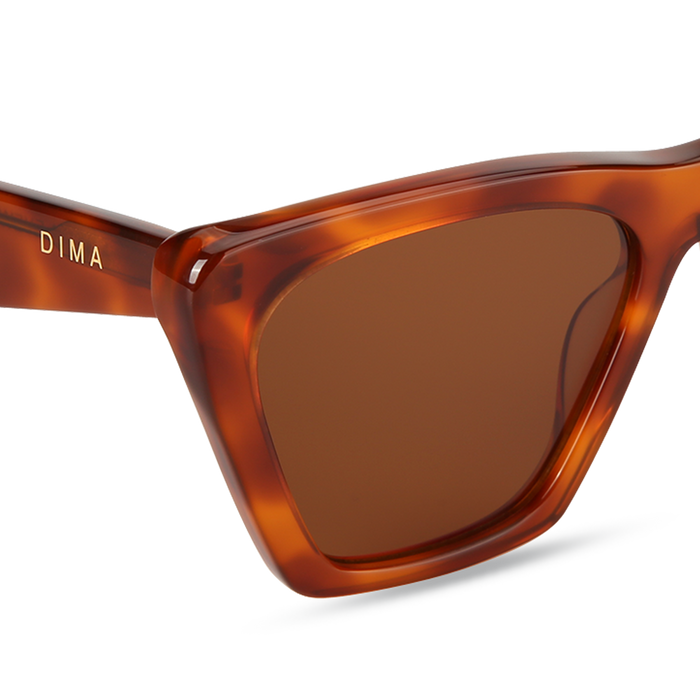 Eydology Gleam Amber Tortoise Frame Brown Lens Sunglasses 4