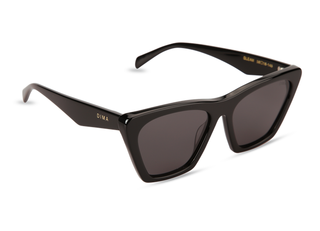 Eydology Gleam Black Frame Grey Lens Sunglasses 2