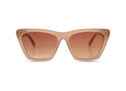 Eydology Gleam Milky Brown Frame Reddish Brown Gradient Lens Sunglasses 1