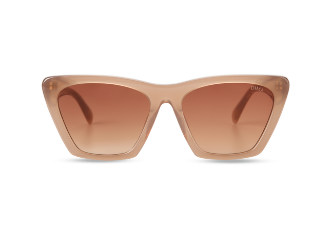 Eydology Gleam Milky Brown Frame Reddish Brown Gradient Lens Sunglasses 1