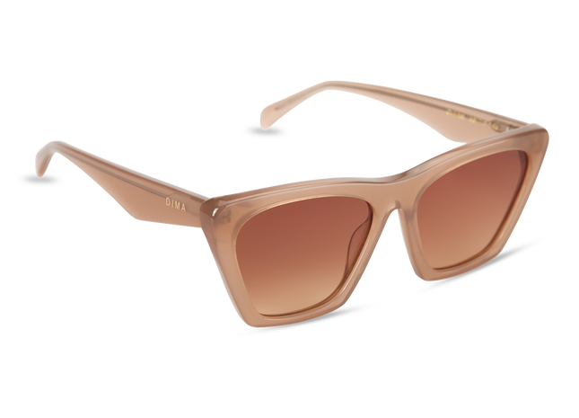 Eydology Gleam Milky Brown Frame Reddish Brown Gradient Lens Sunglasses 2