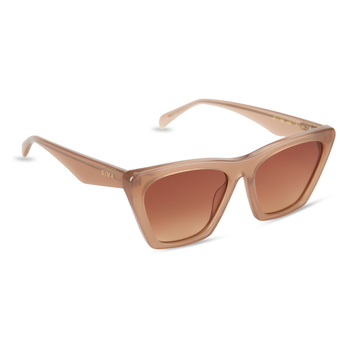 Eydology Gleam Milky Brown Frame Reddish Brown Gradient Lens Sunglasses 2