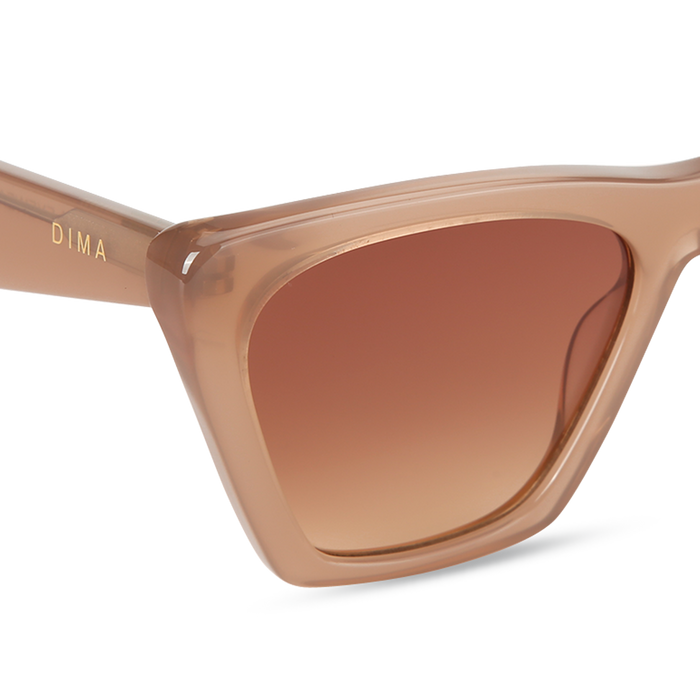 Eydology Gleam Milky Brown Frame Reddish Brown Gradient Lens Sunglasses 4