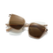 Eydology Gold + Champagne / Polarized Brown Lens Clip on Sunglasses 1