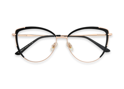 Eydology Gracie Black Cat Eye Glasses 1