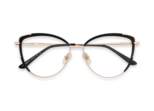 Eydology Gracie Black Cat Eye Glasses 1
