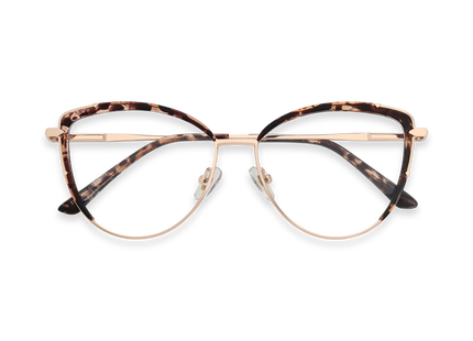 Eydology Gracie Espresso Tortoise Cat Eye Glasses 1