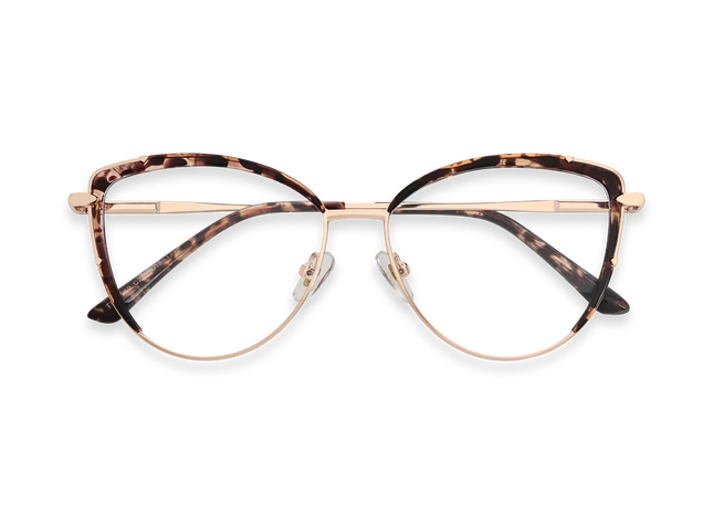 Eydology Gracie Espresso Tortoise Cat Eye Glasses 1