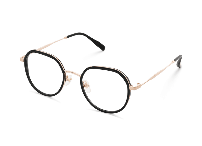 Eydology Graham Black/Rose Gold Glasses 3