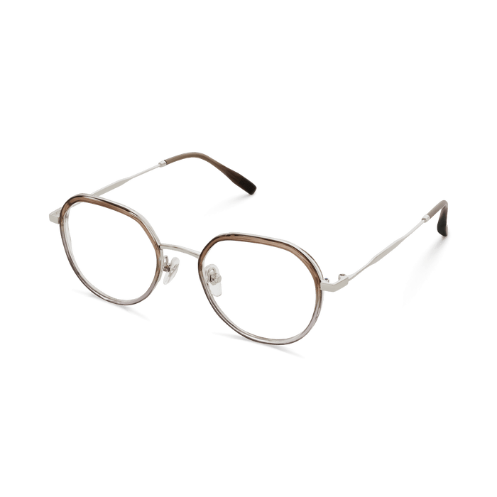 Eydology Graham Clear Brown-Blue/Silver Glasses 3