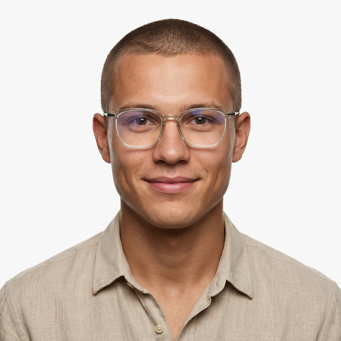 Eydology Gustavo Clear Brown/Gun Glasses 3