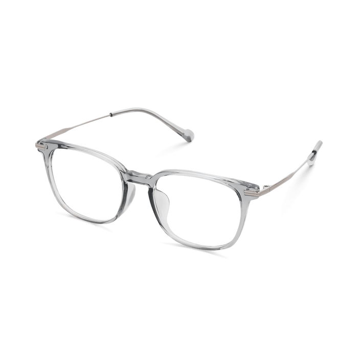 Eydology Gustavo Clear Grey/Light Gun Glasses 3