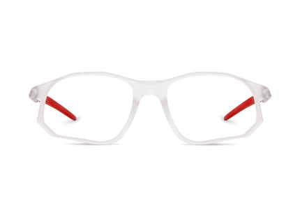 Eydology Gwen Milky White Rectangle Glasses 2