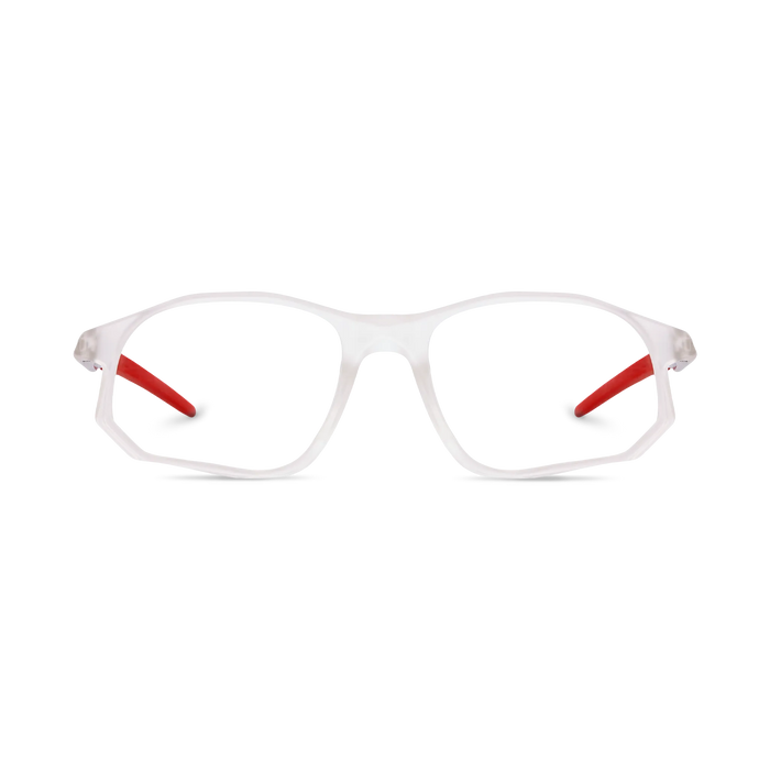 Eydology Gwen Milky White Rectangle Glasses 2