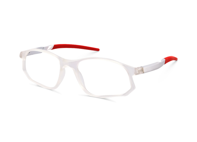 Eydology Gwen Milky White Rectangle Glasses 3