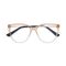 Eydology Hallie Brown Gradient Women's Cat Eye Glasses 1