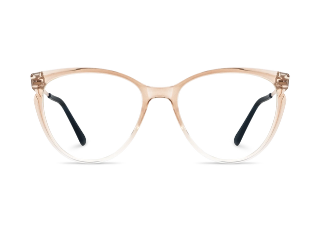 Eydology Hallie Brown Gradient Women's Cat Eye Glasses 2
