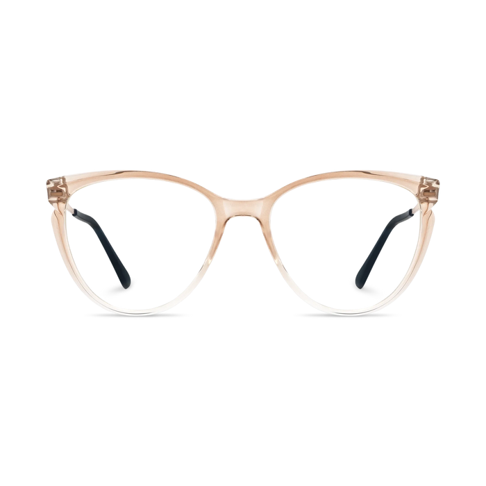 Eydology Hallie Brown Gradient Women's Cat Eye Glasses 2