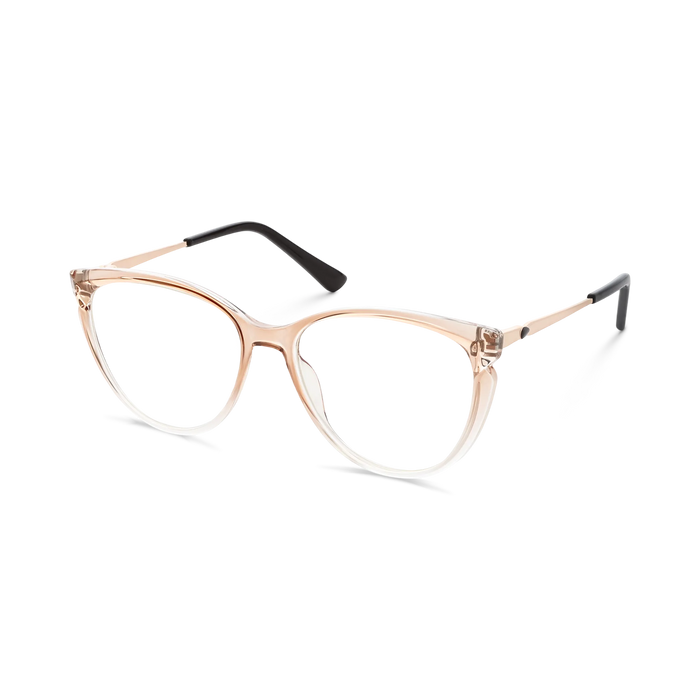 Eydology Hallie Brown Gradient Women's Cat Eye Glasses 3