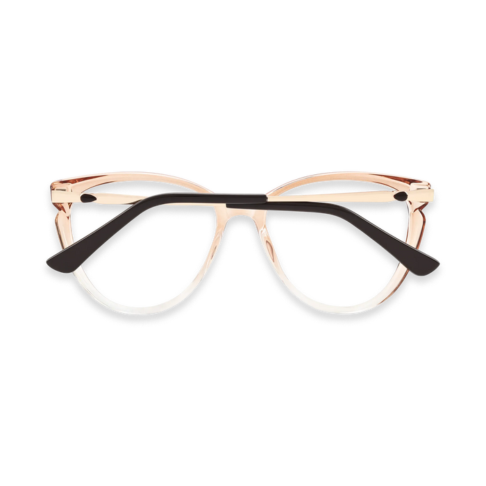 Eydology Hallie Brown Gradient Women's Cat Eye Glasses 5