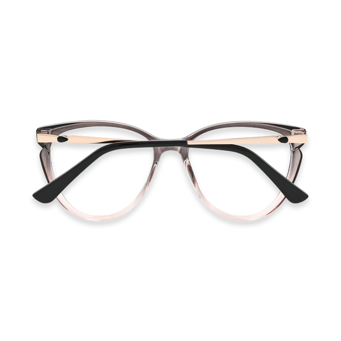 Eydology Hallie Grey to Pink Women's Cat Eye Glasses 5