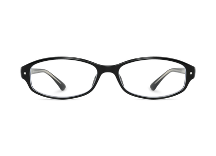 Eydology Hannah Black Rectangle Glasses 2