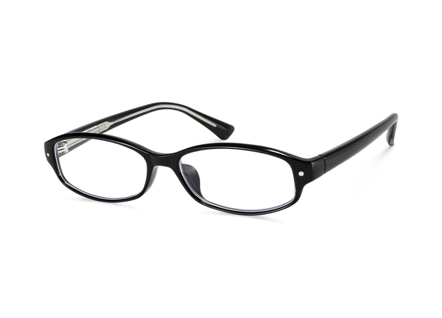Eydology Hannah Black Rectangle Glasses 3