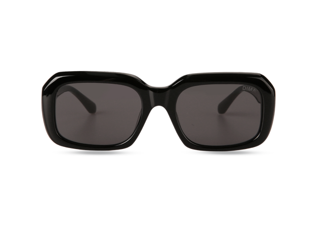 Eydology Harper Black Frame Grey Lens Glasses 1