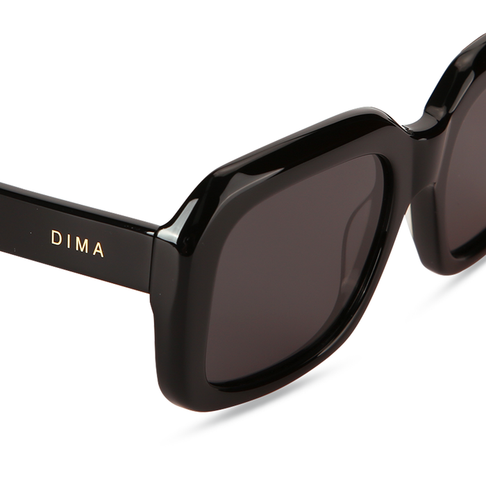 Eydology Harper Black Frame Grey Lens Glasses 4