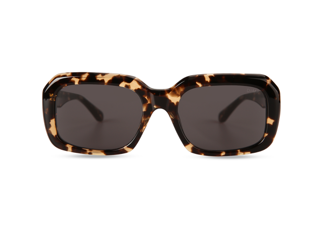 Eydology Harper Blonde Tortoise Frame Grey Lens Glasses 1