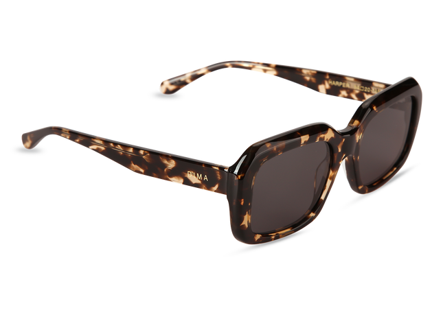 Eydology Harper Blonde Tortoise Frame Grey Lens Glasses 2