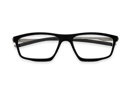 Eydology Holly Black Square Unisex Glasses 1