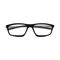 Eydology Holly Black Square Unisex Glasses 1