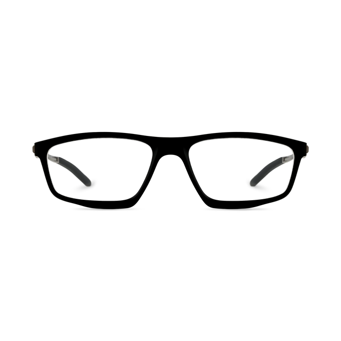 Eydology Holly Black Square Unisex Glasses 2