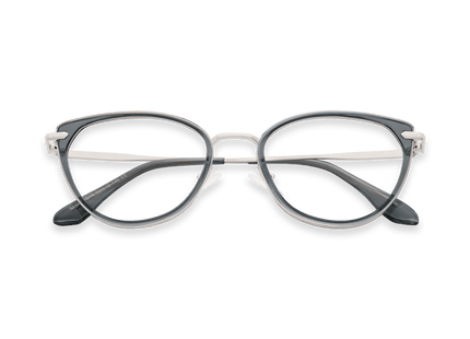 Eydology Irene Celadon Green/Silver Glasses 1