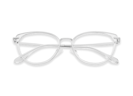 Eydology Irene Clear/Silver Glasses 1