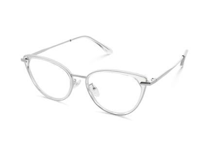Eydology Irene Clear/Silver Glasses 3
