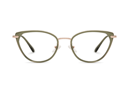 Eydology Irene Grass Green/Gold Glasses 2