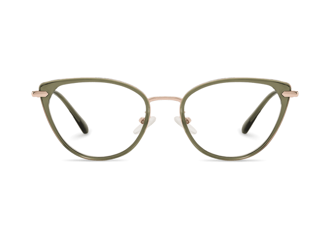 Eydology Irene Grass Green/Gold Glasses 2