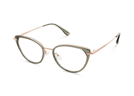 Eydology Irene Grass Green/Gold Glasses 3