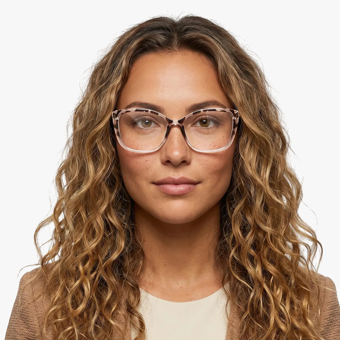 Eydology Jakobe Gradient Pink Tortoise Glasses 3