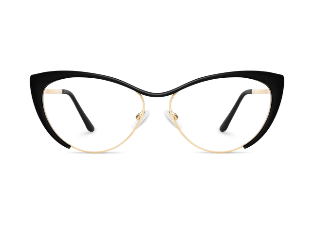 Eydology Jamie Black Cat Eye Glasses 1