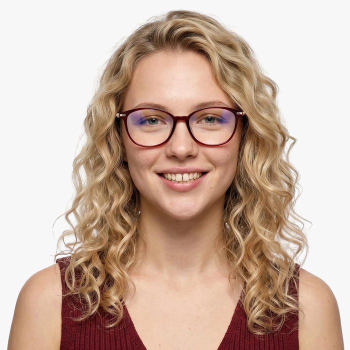 Eydology Jax Red Eyeglasses 4