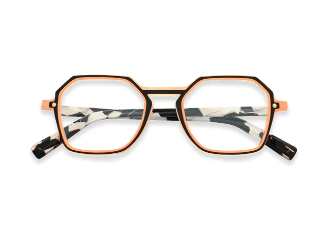 Eydology Jaxen Orange Glasses 1