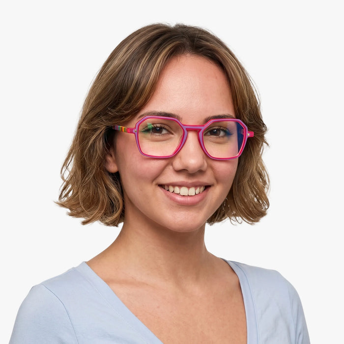 Eydology Jaxen Pearlescent Red Glasses 3